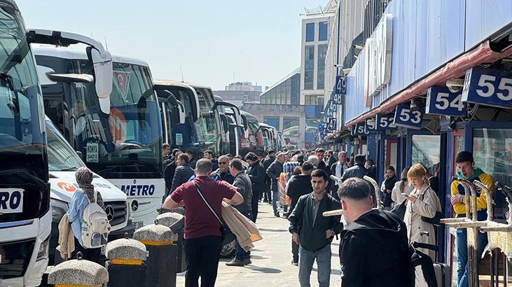 Büyük İstanbul Otogarı’nda bayram yoğunluğu! Ek seferler devrede