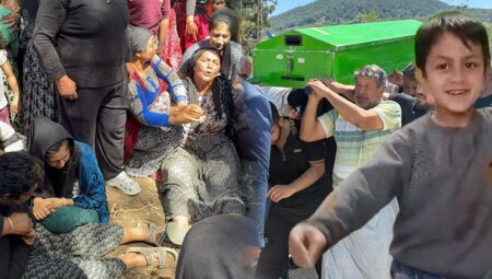7 yaşındaki Cumali’ye acı veda! Annenin feryadı yürekleri dağladı