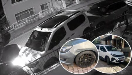 Avcılar’da bir araç park halindeki 8 araca çarpıp kaçtı