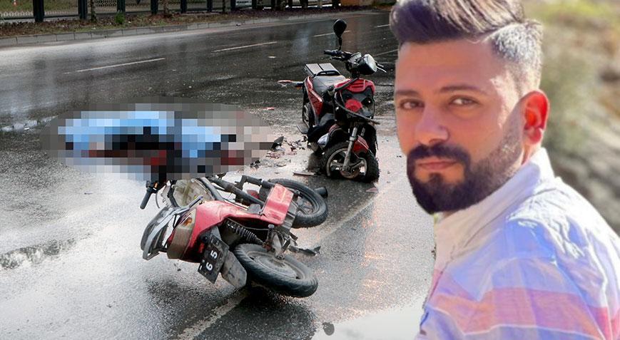 Feci ölüm! Araba ile 2 elektrikli bisiklet çarpıştı