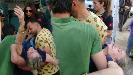 Her şey gözünün önünde yaşandı! Zavallı bayan hudut krizi geçirdi
