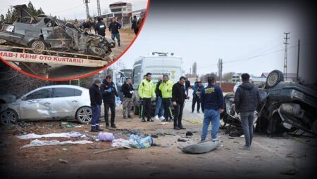 Kahramanmaraş’ta müthiş kaza! Araba kağıt üzere ezildi: 3 meyyit, 3 yaralı