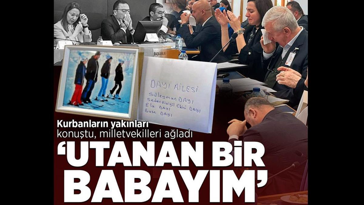 Kartalkaya Meclis Komitesi’nde ağlatan ses kaydı! Anne anlattı: Keşke uyanmasaydı, keşke korkmasaydı