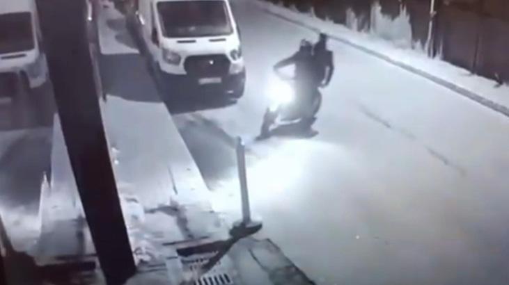 Sarıyer’de villaların olduğu sitenin bahçesine el bombası attı! O anlar kamerada