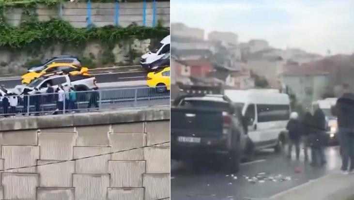 Son dakika: Sarıyer’de okul servisiyle pikap çarpıştı