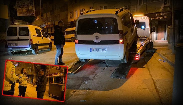 Bursa’da alkolmetre testini reddeden ehliyetsiz şoför: Sicili yakacaksınız