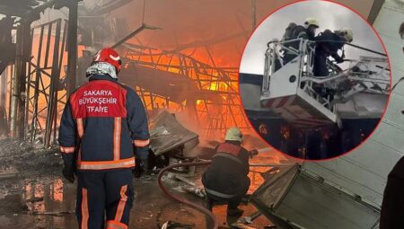 Fındık kırma fabrikasında korkutan yangın! 2 itfaiye eri, tehlike atlattı