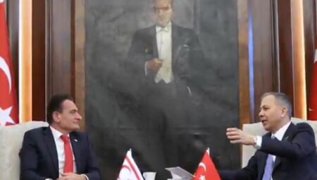 İçişleri Bakanı Yerlikaya, KKTC’li mevkidaşı Oğuz ile görüştü