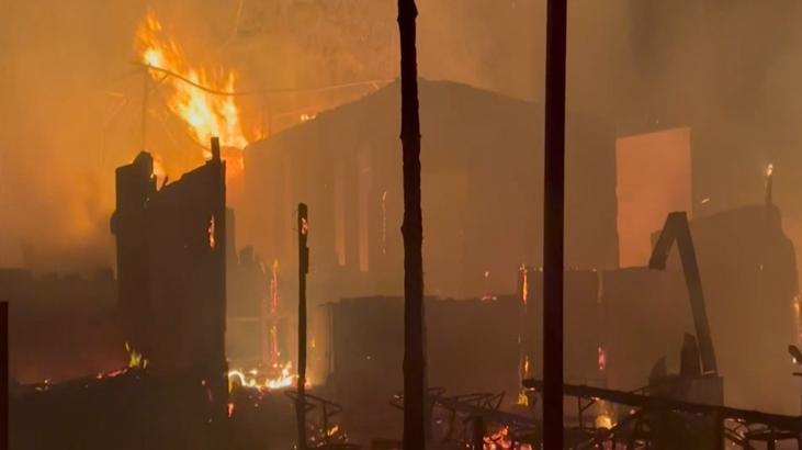 İstanbul Şile’de 6 restoranda birden yangın