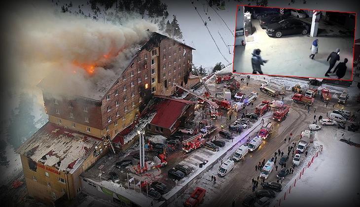 Kartalkaya’daki yangın faciasında şoke eden görüntüler! Otel sahiplerinin araçlarını kurtarmaya gitmişler