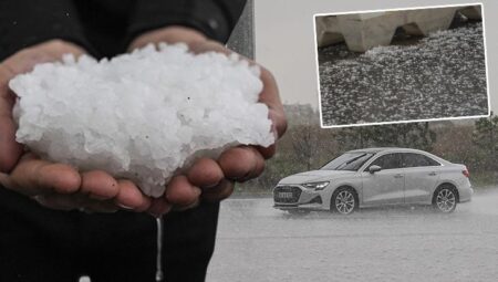 Mayıs ayında misket büyüklüğünde dolu! Ankara’da bir anda bastırdı: Meteoroloji’den hava durumu raporu