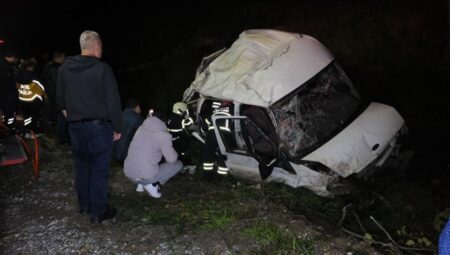 Samsun’da minibüs kaza yaptı! 1 kişi hayatını kaybetti, 4 yaralı var