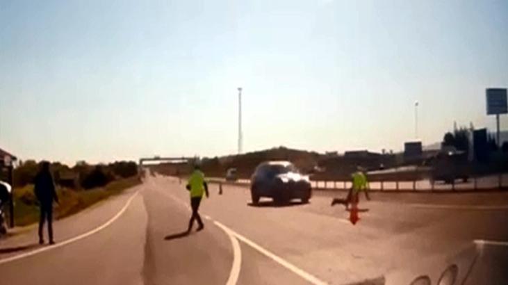 Tekirdağ’da ‘Dur’ ihtarına uymayıp polise çarptı ve kaçtı! Saklandığı menfezde yakalandı
