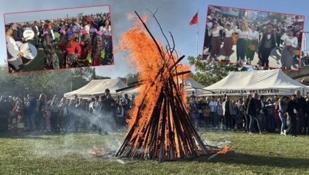 Tekirdağ’da Hıdrellez şenliği renkli imgelere sahne oldu