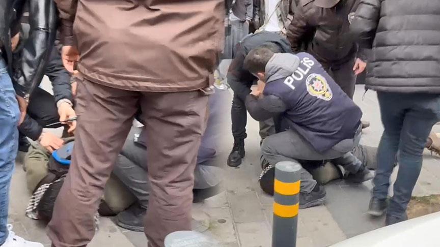 Üzerinden makas çıkan eylemciden enteresan savunma! ‘Burun kıllarımı alıyorum’