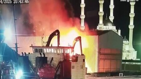 Zonguldak’ta limanda yangın! Alandaki vinç kullanılamaz hale geldi