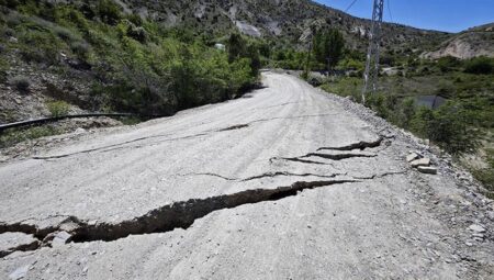 Erzurum’da toprak kayması sonrası jeoteknik çalışmalara başlandı
