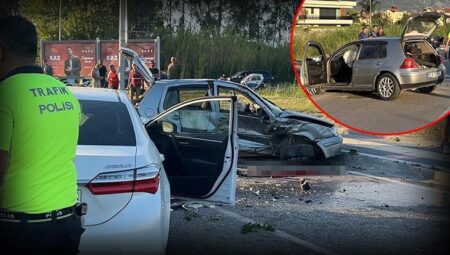Fethiye’de feci kaza! 2 araba çarpıştı: 1 meyyit, 3 yaralı