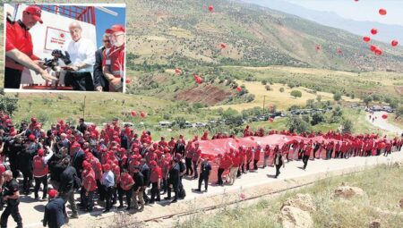 Gabar Dağı’nda kortej yürüyüşü