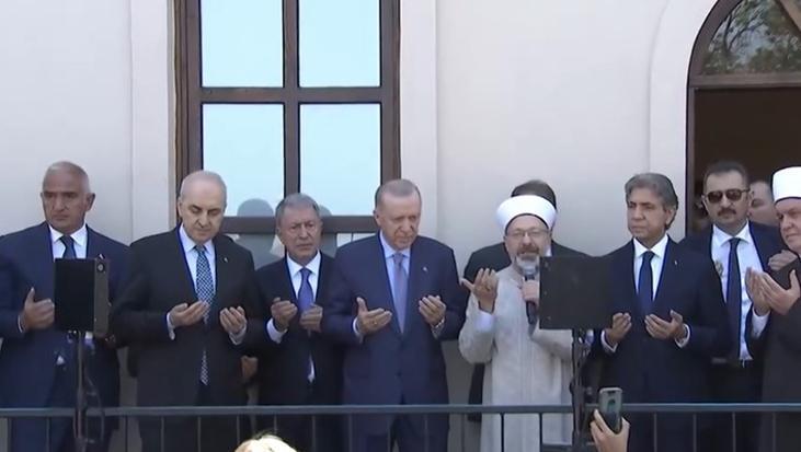 Gümrükçü İshak Ağa Camii açıldı! Erdoğan: Uzun ve titiz bir çalışmanın yapıtı
