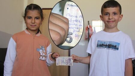 İlkokul öğrencisi kantinden aldığı 5 liranın üstündeki notu gördü! Herkes seferber oldu