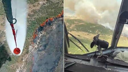 İzmir Foça’da makilik alanda yangını