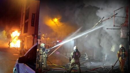Kadıköy’de iş yeri yangını