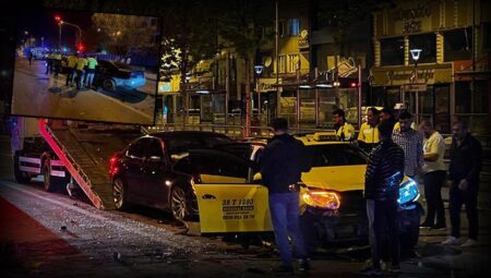 Kayseri’de zincirleme kaza! 4 araç birbirine girdi