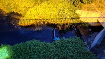 Maltepe’de sabaha karşı feci kaza! Araba gölete uçtu