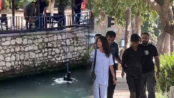 Polisi görünce dereye atlayıp kaçmaya çalıştı! Vefatla burun buruna geldi