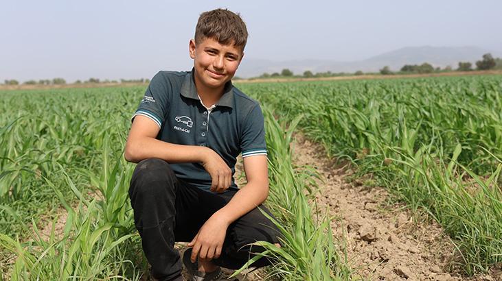 14 yaşında 300 dönümlük arazinin işvereni: Bana nazaran hoş bir uğraş