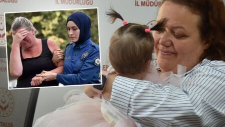 Antalya’da tuvalette bulunan bebek, Rus yetkililere teslim edildi