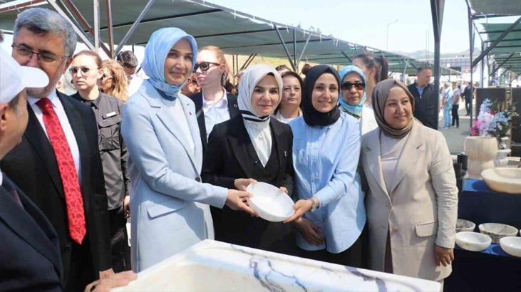 Bakan Göktaş Afyonkarahisar’da Blok Mermer Fuarı’nı gezdi