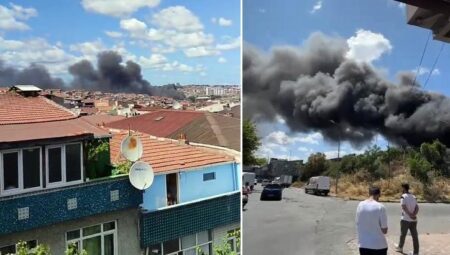 İstanbul’da korkutan yangın! Dumanlar birçok noktadan görülüyor
