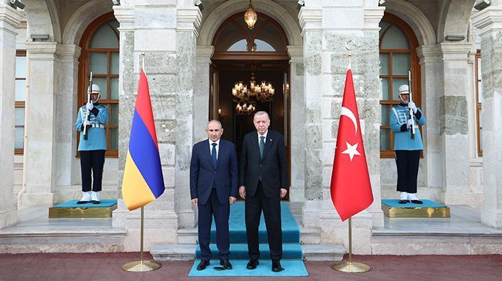 SON DAKİKA! Cumhurbaşkanı Erdoğan Ermenistan Başbakanı Paşinyan’ı kabul etti