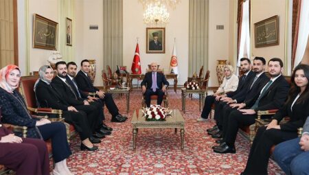 TBMM Başkanı Kurtulmuş, AK Parti Gençlik Kolları Lideri’ni kabul etti