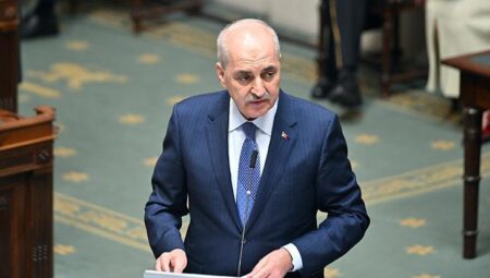 TBMM Başkanı Kurtulmuş: Müttefiklerin cılız reaksiyonları Batı’nın ikili standartla hareket ettiği algısını güçlendirmektedir