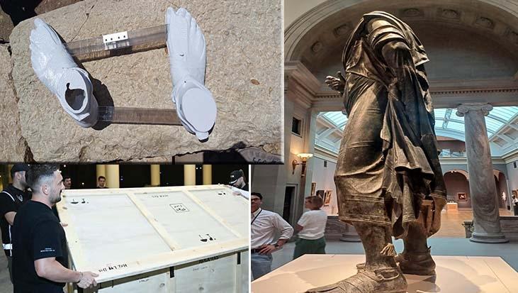 65 yıl sonra büyük dönüş! Roma İmparatoru Marcus Aurelius’un bronz heykeli Türkiye’de