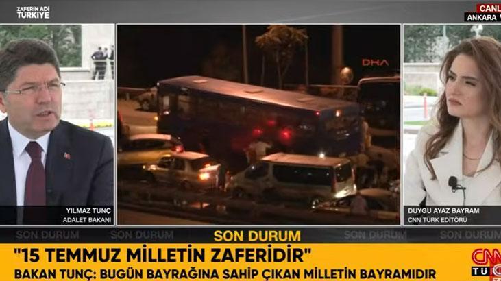 Adalet Bakanı Yılmaz Tunç CNN Türk’te soruları yanıtlıyor