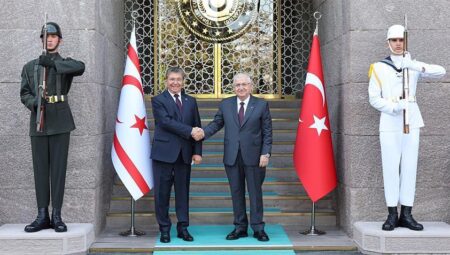 Bakanı Güler KKTC Başbakanı Üstel ile görüştü
