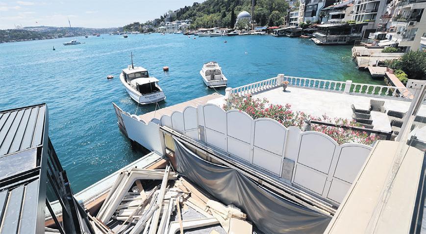 Boğaz’da kaçak yapı yıkımı! Birinci durak Bebek