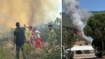 Bursa’da orman yangını! Bölgede güç akışı kesildi