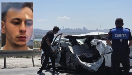 Çatalca’da bariyerlere çarpan arabadaki astsubay hayatını kaybetti, 2 uzman çavuş yaralandı