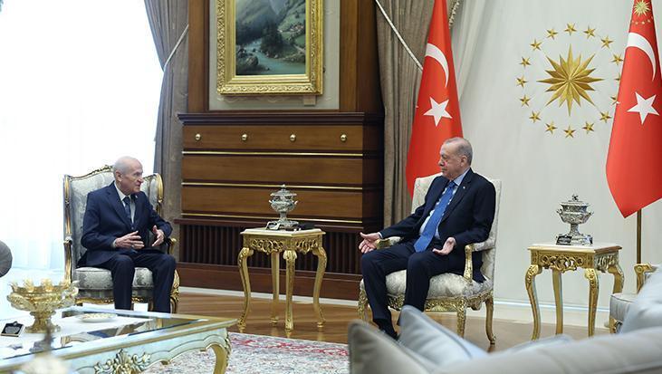 Cumhurbaşkanı Erdoğan, Bahçeli’yi kabul etti