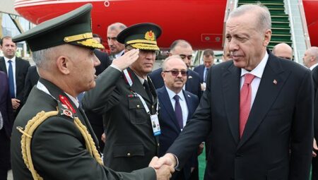 Cumhurbaşkanı Erdoğan, Ekonomik İşbirliği Tepesi için Hankendi’de
