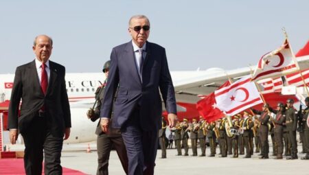 Cumhurbaşkanı Erdoğan, “TUR” uçağı ile KKTC’den ayrıldı