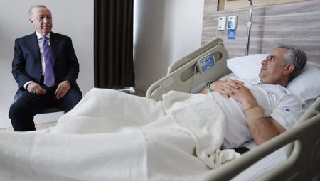 Cumhurbaşkanı Erdoğan’dan Hasan Basri Yalçın’a ziyaret
