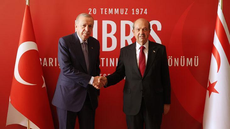 Cumhurbaşkanı Erdoğan’dan KKTC’deki açılış merasimlerine ait paylaşım