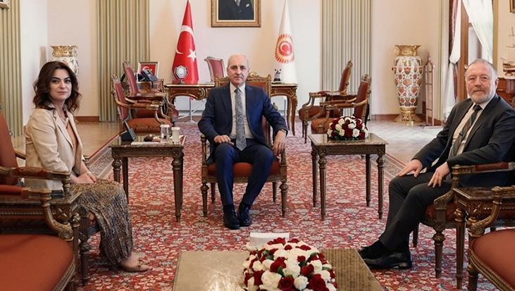 DEM Parti heyeti TBMM Lideri Kurtulmuş’u ziyaret etti