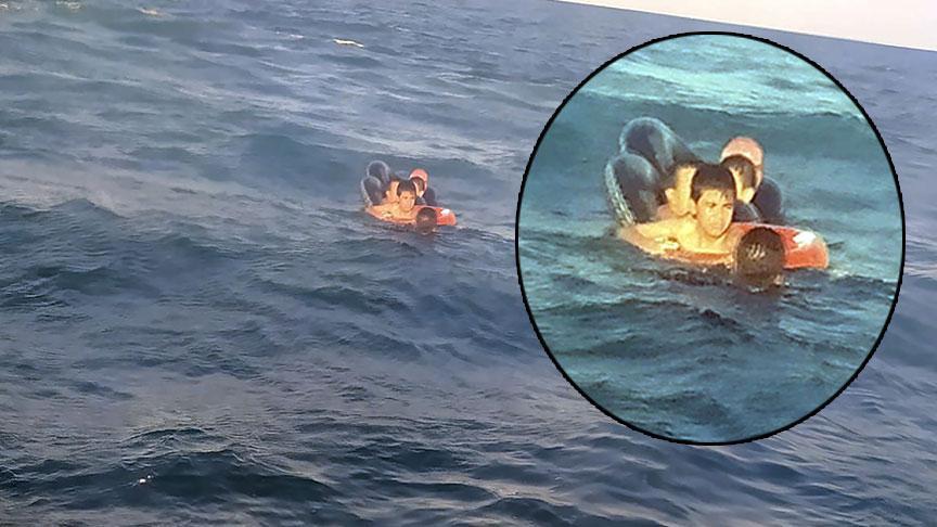 Denizde mahsur kalan 3’ü çocuk, 4 kişi hipotermiye girmek üzereyken kurtarıldı